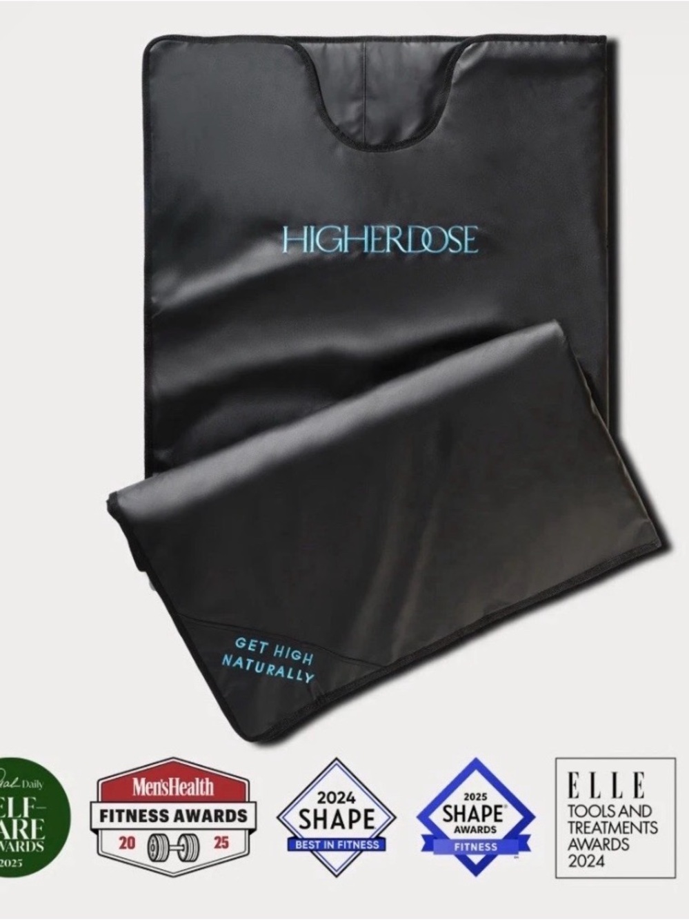 HigherDose Black PEMF Mat - Black and 2 insert blankets. One is brand new
